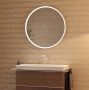 Hansgrohe Xarita S kerek fali tükör 90x90 cm infravörös érzékelővel és LED világítással, matt fehér 54990700