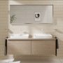 Hansgrohe Xarita E fali szögletes tükör 160x70 cm infravörös érzékelővel és LED világítással, matt fehér 54992700