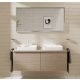 Hansgrohe Xarita E szögletes fali tükör 140x70 cm infravörös érzékelővel és LED világítással, matt fehér 54993700