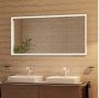 Hansgrohe Xarita E szögletes fali tükör 140x70 cm infravörös érzékelővel és LED világítással, matt fehér 54993700