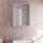 Hansgrohe Xarita E szögletes fali tükör 50x70 cm infravörös érzékelővel és LED világítással, matt fehér 54998700