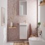 Hansgrohe Xarita E szögletes fali tükör 36x70 cm infravörös érzékelővel és LED világítással, matt fehér 54999700