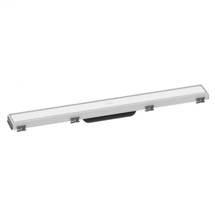 Hansgrohe RainDrain Match Zuhanylefolyó 70 cm, állítható magasságú kerettel, matt fehér 56037700