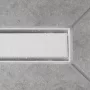 Hansgrohe RainDrain Match Zuhanylefolyó 70 cm, állítható magasságú kerettel, matt fehér 56037700