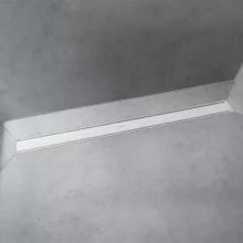   Hansgrohe RainDrain Match Zuhanylefolyó 80 cm, állítható magasságú kerettel, matt fehér 56038700