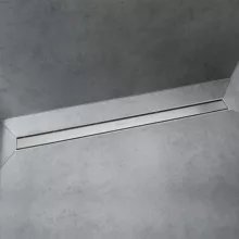   Hansgrohe RainDrain Match Zuhanylefolyó 80 cm, állítható magasságú kerettel, rozsdamentes acél 56038800