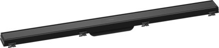 Hansgrohe RainDrain Match Zuhanylefolyó 90 cm, állítható magasságú kerettel, fekete 56040610