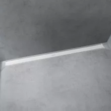   Hansgrohe RainDrain Match Zuhanylefolyó 90 cm, állítható magasságú kerettel, matt fehér 56040700