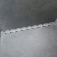   Hansgrohe RainDrain Match Zuhanylefolyó 90 cm, állítható magasságú kerettel, rozsdamentes acél 56040800