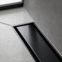 Hansgrohe RainDrain Match Zuhanylefolyó 120 cm, állítható magasságú kerettel, matt fekete 56042670