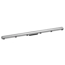   Hansgrohe RainDrain Match Zuhanylefolyó 120 cm, állítható magasságú kerettel, rozsdamentes acél 56042800