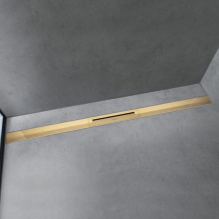 Hansgrohe RainDrain Flex vágható zuhanylefolyó 100 cm, polírozott arany hatású 56046990