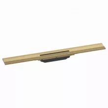   Hansgrohe RainDrain Flex oldalfal mellé zuhanylefolyó 70 cm, vágható, szálcsiszolt bronz 56050140
