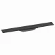 Hansgrohe RainDrain Flex oldalfal mellé zuhanylefolyó 70 cm, vágható, matt fekete 56050670