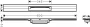 Hansgrohe RainDrain Flex oldalfal mellé zuhanylefolyó 80 cm, vágható, matt fekete 56051670