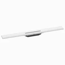   Hansgrohe RainDrain Flex oldalfal mellé zuhanylefolyó 80 cm, vágható, matt fehér 56051700