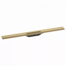   Hansgrohe RainDrain Flex oldalfal mellé zuhanylefolyó 90 cm, vágható, szálcsiszolt bronz 56052140