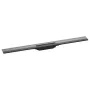 Hansgrohe RainDrain Flex oldalfal mellé zuhanylefolyó 90 cm, vágható, szálcsiszolt fekete króm 56052340