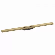   Hansgrohe RainDrain Flex oldalfal mellé zuhanylefolyó 100 cm, vágható, szálcsiszolt bronz 56053140