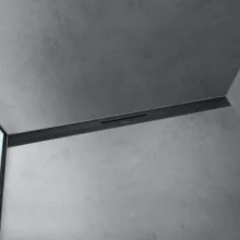   Hansgrohe RainDrain Flex oldalfal mellé zuhanylefolyó 100 cm, vágható, matt fekete 56053670
