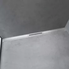   Hansgrohe RainDrain Flex oldalfal mellé zuhanylefolyó 100 cm, vágható, rozsdamentes acél hatású 56053800