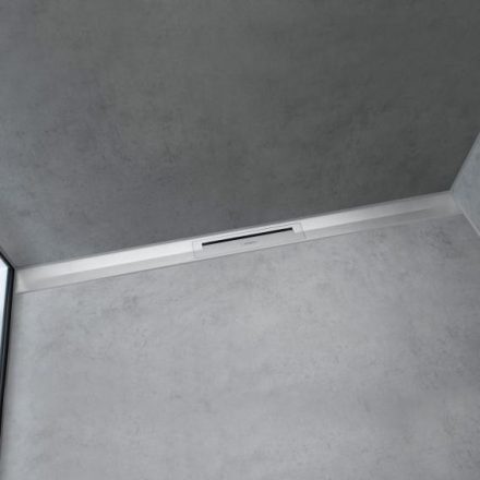 Hansgrohe RainDrain Flex oldalfal mellé zuhanylefolyó 100 cm, vágható, rozsdamentes acél hatású 56053800