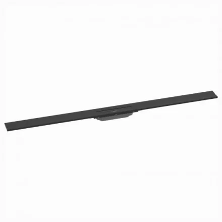 Hansgrohe RainDrain Flex oldalfal mellé zuhanylefolyó 120 cm, vágható, matt fekete 56054670