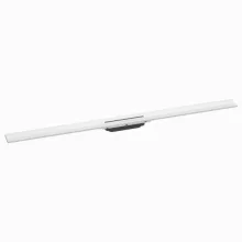   Hansgrohe RainDrain Flex oldalfal mellé zuhanylefolyó 120 cm, vágható, matt fehér 56054700