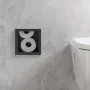 Hansgrohe XtraStoris Original falba süllyesztett WC-papír tároló, matt fekete 56058670