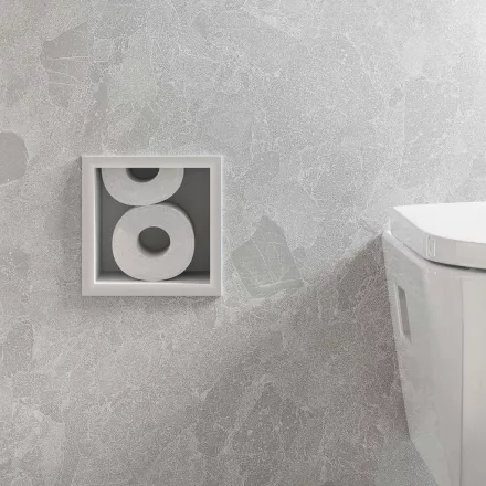 Hansgrohe XtraStoris Original falba süllyesztett WC-papír tároló, matt fehér 56058700