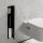 Hansgrohe XtraStoris Rock falba süllyesztett WC kefe és papír tartó, matt fekete 56060670