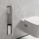 Hansgrohe XtraStoris Rock falba süllyesztett WC kefe és papír tartó, matt fehér 56060700