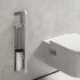 Hansgrohe XtraStoris Rock falba süllyesztett WC kefe és papír tartó, matt fehér 56060700
