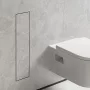Hansgrohe XtraStoris Rock falba süllyesztett WC kefe és papír tartó, szálcsiszolt rozsdamentes acél 56060800