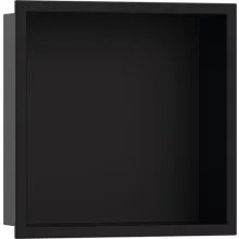   Hansgrohe XtraStoris Original falfülke integrált kerettel 30x30x10 cm, matt fekete 56061670