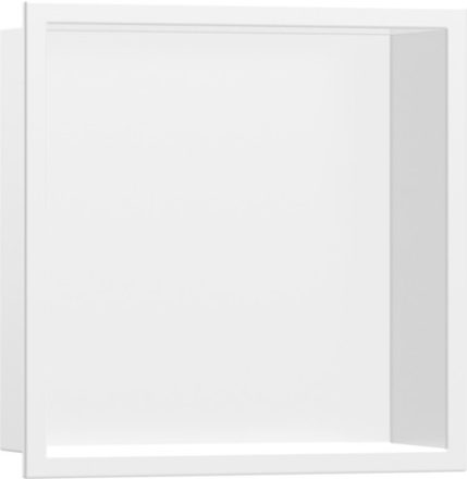Hansgrohe XtraStoris Original falfülke integrált kerettel 30x30x10 cm, matt fehér 56061700