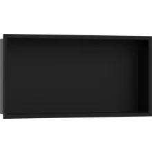   Hansgrohe XtraStoris Original falfülke integrált kerettel 30x60x10 cm, matt fekete 56064670