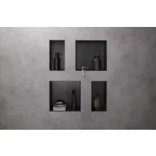   Hansgrohe XtraStoris Minimalistic Falfülke nyitott kerettel, 30 x 15 x 10 cm matt fekete 56070670