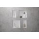 Hansgrohe XtraStoris Minimalistic Falfülke nyitott kerettel, 30 x 15 x 10 cm matt fehér 56070700