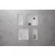 Hansgrohe XtraStoris Minimalistic Falfülke nyitott kerettel, 30 x 15 x 10 cm matt fehér 56070700