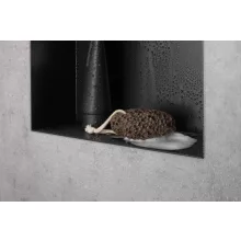   Hansgrohe XtraStoris Minimalistic Falfülke nyitott kerettel, 30 x 30 x 10 cm matt fekete 56073670