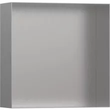   Hansgrohe XtraStoris Minimalistic Falfülke nyitott kerettel, 30 x 30 x 10 cm rozsdamentes acél hatású 56073800