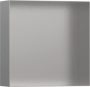 Hansgrohe XtraStoris Minimalistic Falfülke nyitott kerettel, 30 x 30 x 10 cm rozsdamentes acél hatású 56073800