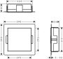 Hansgrohe XtraStoris Minimalistic Falfülke nyitott kerettel, 30 x 30 x 10 cm rozsdamentes acél hatású 56073800