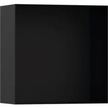   Hansgrohe XtraStoris Minimalistic Falfülke nyitott kerettel, 30 x 30 x 14 cm matt fekete 56079670