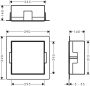 Hansgrohe XtraStoris Minimalistic Falfülke nyitott kerettel, 30 x 30 x 14 cm matt fekete 56079670
