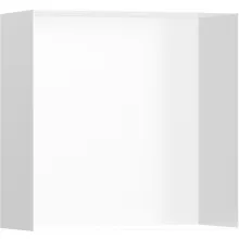   Hansgrohe XtraStoris Minimalistic Falfülke nyitott kerettel, 30 x 30 x 14 cm matt fehér 56079700
