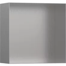   Hansgrohe XtraStoris Minimalistic Falfülke nyitott kerettel, 30 x 30 x 14 cm rozsdamentes acél hatású 56079800