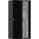 Hansgrohe XtraStoris Rock Falfülke csempézhető ajtóval 30x15x10 cm, matt fekete 56082670