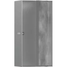   Hansgrohe XtraStoris Rock Falfülke csempézhető ajtóval 30x15x10 cm, rozsdamentes acél hatású 56082800